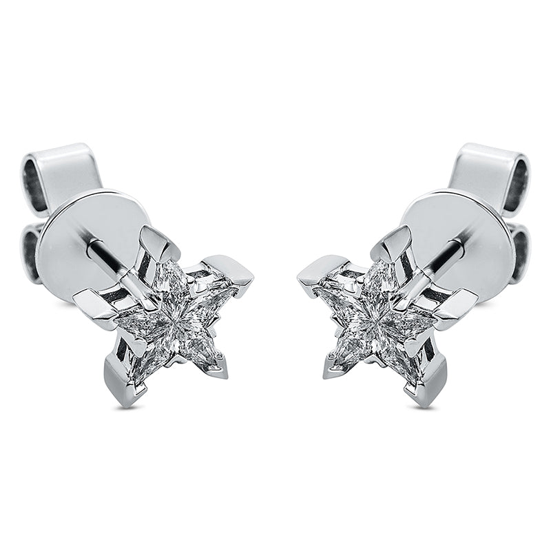 Ohrschmuck 18 kt WG, 10 Tri.Sond. 0,40 ct, D-vsi