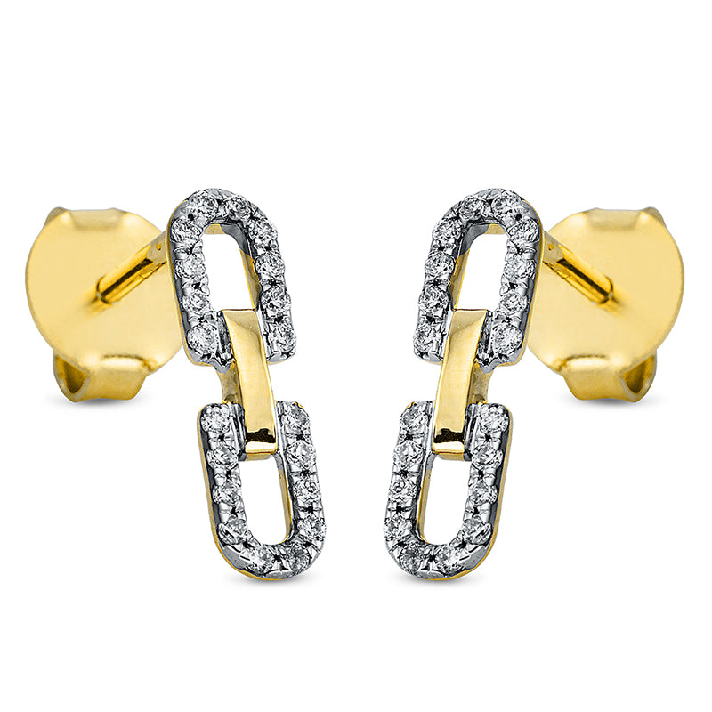 Ohrschmuck 18 kt GG, 40 Brill. 1,46 ct, TW-si