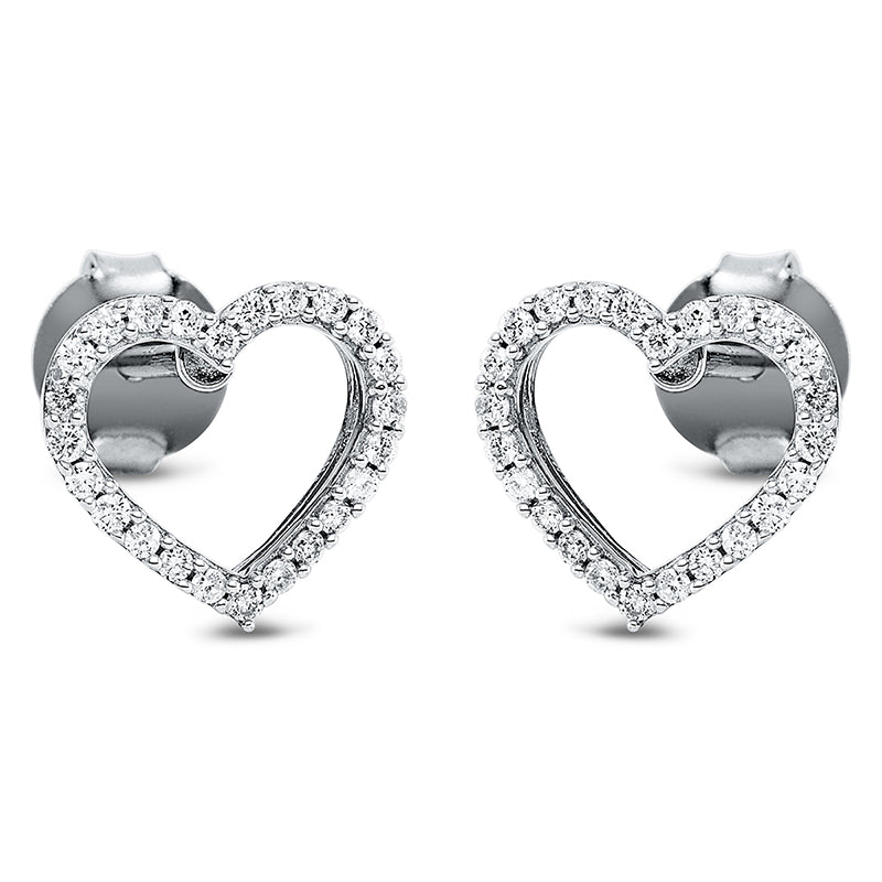 Ohrschmuck 18 kt WG, 48 Brill. 0,24 ct, TW-si