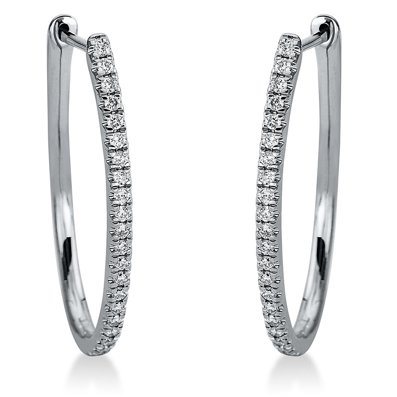 Creolen 18 kt WG. 46 Brillanten 0.28 ct. TW-si
