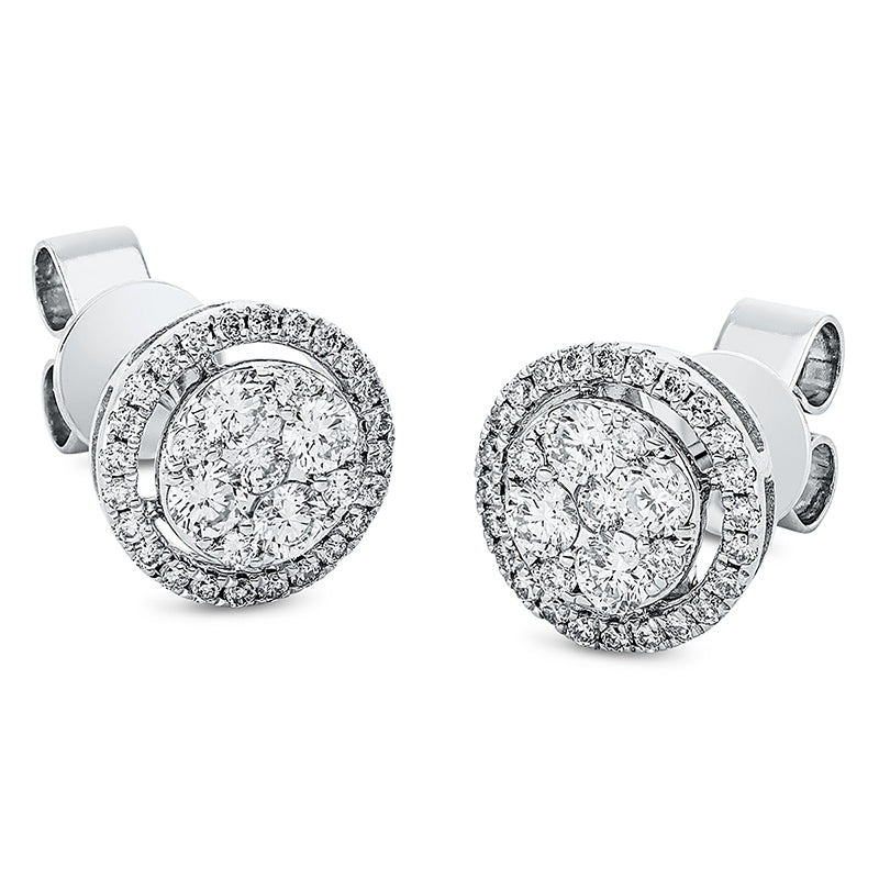 Ohrstecker 18 kt WG. 66 Brillanten 0.67 ct. TW-vsi/si