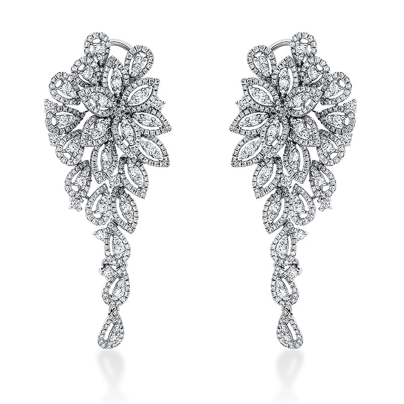 Ohrschmuck 18 kt WG. 714 Brillanten 3.80 ct. TW-vsi