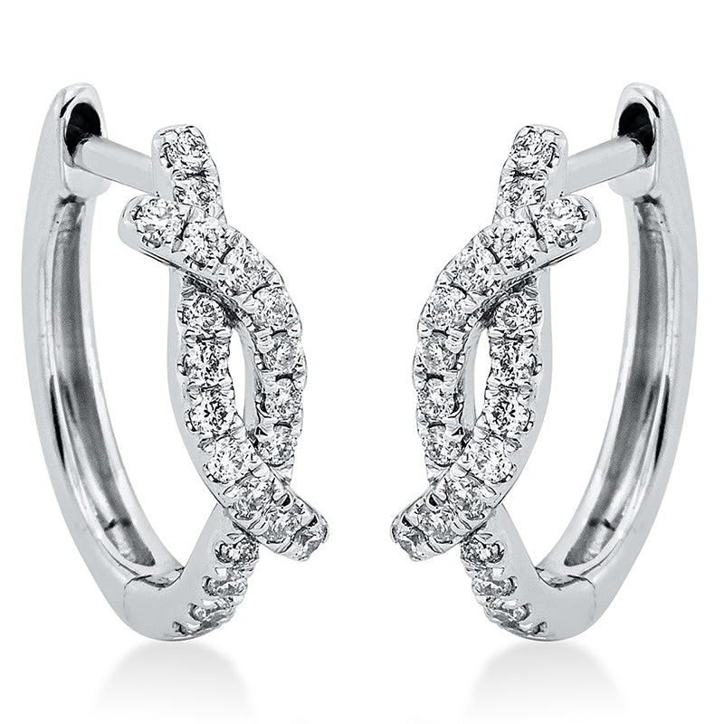 Creolen 18 kt WG. 40 Brillanten 0.23 ct. TW-si