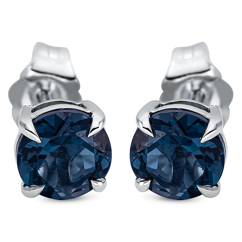 Ohrstecker 18 kt WG, 2 Topase 2,00 ct Lond. blue