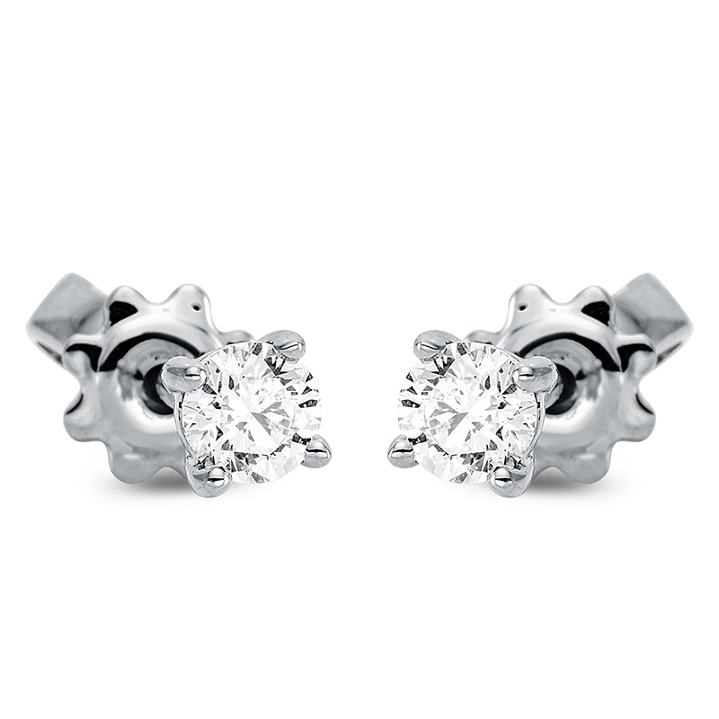 Ohrstecker 18 kt WG, 2 Brill. 0,29 ct, TW-si