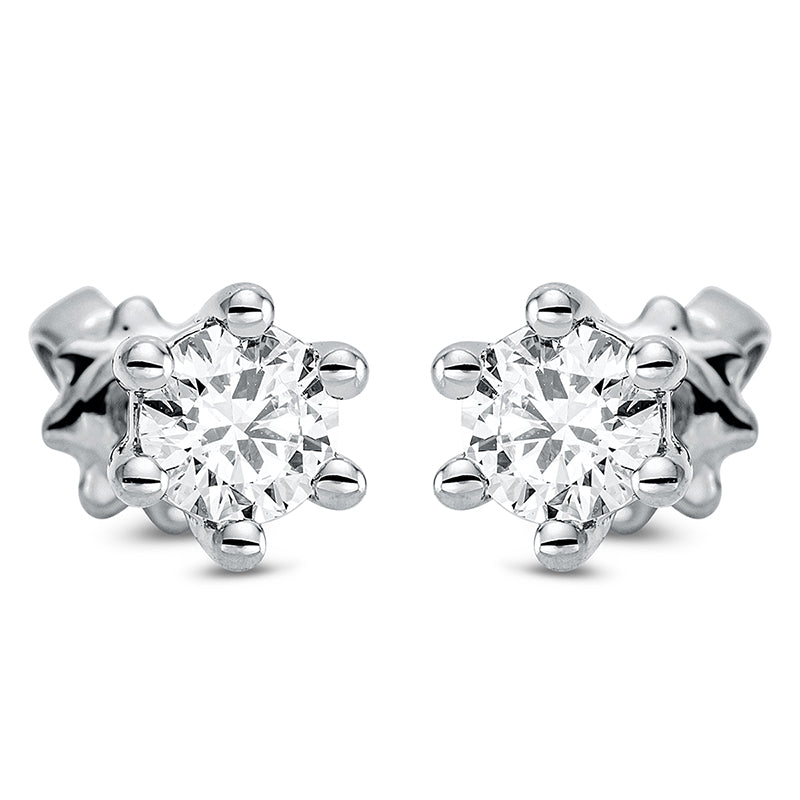 Ohrstecker 18 kt WG, 2 Brill. 0,53 ct, TW-si
