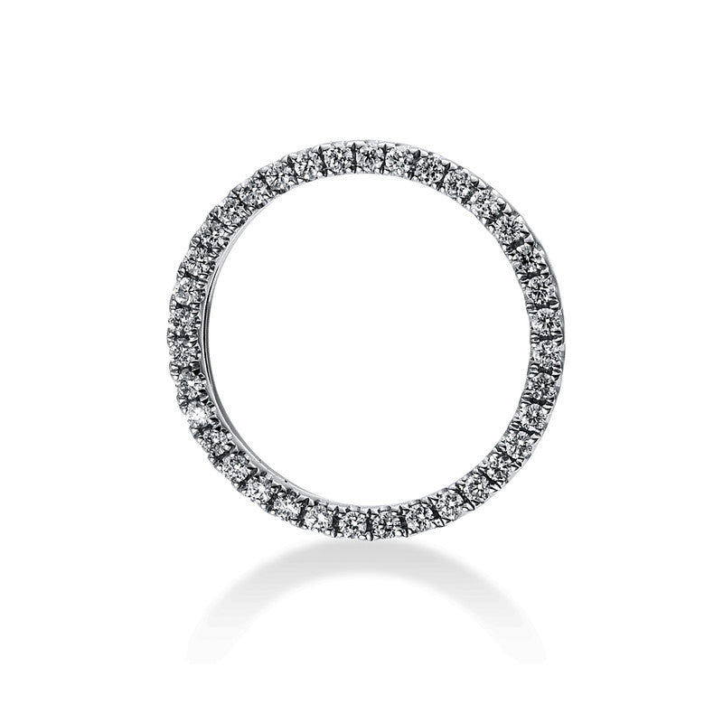 Anhänger 18 kt WG, 36 Brill. 0,15 ct, TW-si
