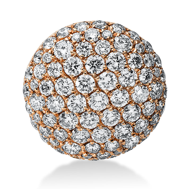 Anhänger 18 kt RG, 79 Brill. 0,89 ct, TW-vsi