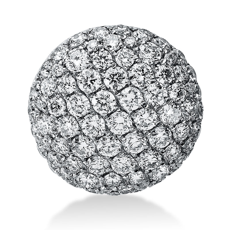 Anhänger 18 kt WG. 79 Brillanten 0.87 ct. TW-vsi. Ø:12.0 mm