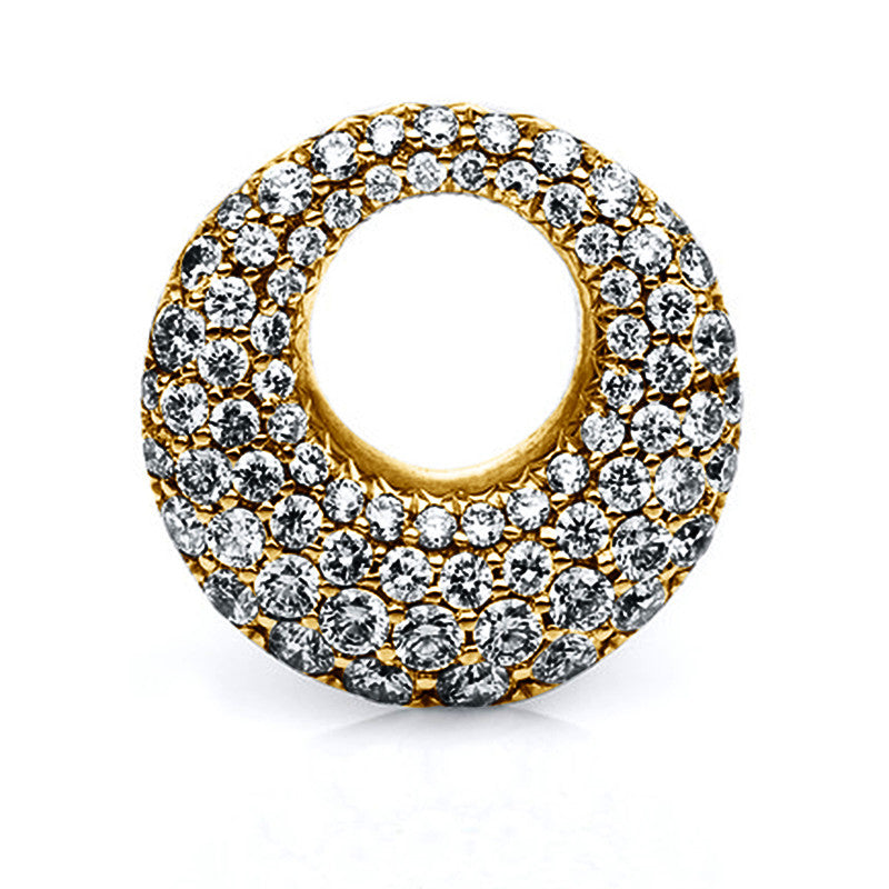 Anhänger 18 kt GG. 75 Brillanten 0.90 ct. TW-vsi. H:15.6 mm. B:15.4 mm