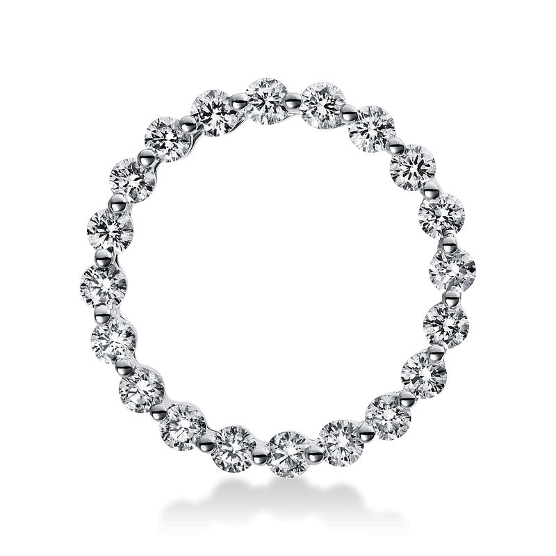 Anhänger 18 kt WG, 20 Brill. 0,78 ct, TW-si