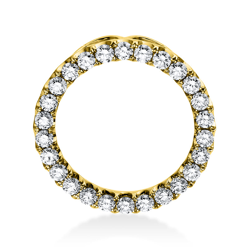 Anhänger 18 kt GG, 26 Brill. 1,26 ct, TW-vsi/si