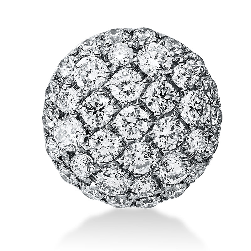 Anhänger 18 kt WG, 37 Brill. 0,49 ct, TW-vsi