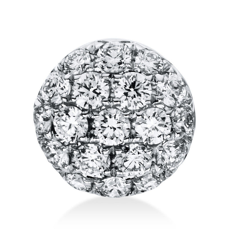 Anhänger 18 kt WG, 19 Brill. 0,26 ct, TW-vsi
