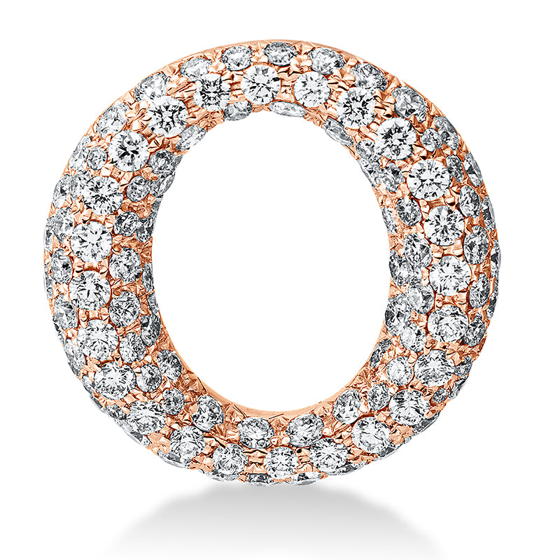 Anhänger 18 kt RG, 104 Brill. 1,29 ct, TW-vsi
