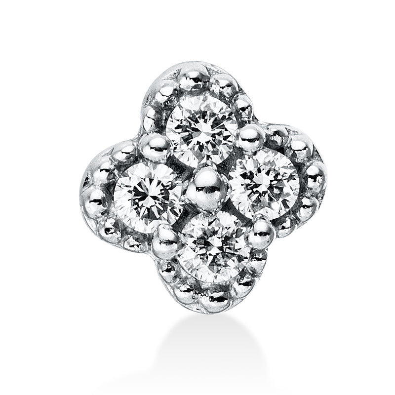 Anhänger 18 kt WG. 4 Brillanten 0.08 ct. TW-vsi