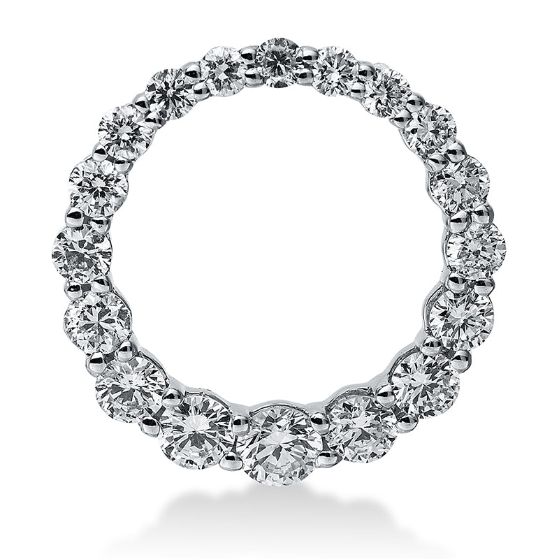 Anhänger 18 kt WG, 18 Brill. 0,47 ct, TW-si