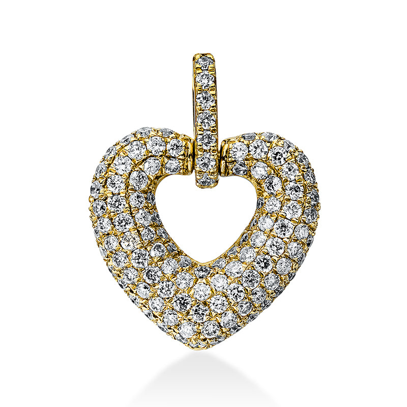 Anhänger 18 kt GG, 109 Brill. 0,40 ct, TW-si