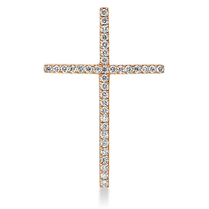 Anhänger 18 kt RG, 36 Brill. 0,11 ct, TW-si
