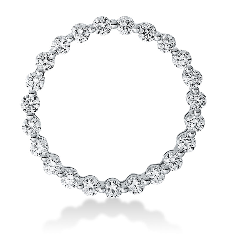 Anhänger 18 kt WG, 23 Brill. 0,99 ct, TW-si