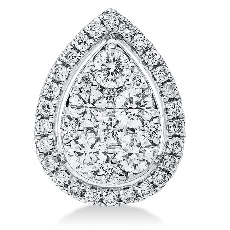 Anhänger 18 kt WG. 38 Brillanten 0.40 ct. TW-vsi/si