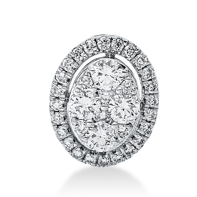 Anhänger 18 kt GG+WG. 34 Brillanten 0.23 ct. TW-vsi/si