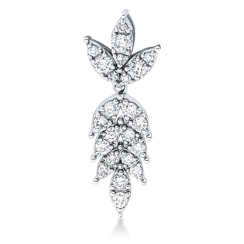 Anhänger 18 kt WG, 23 Brill. 0,35 ct, TW-si2