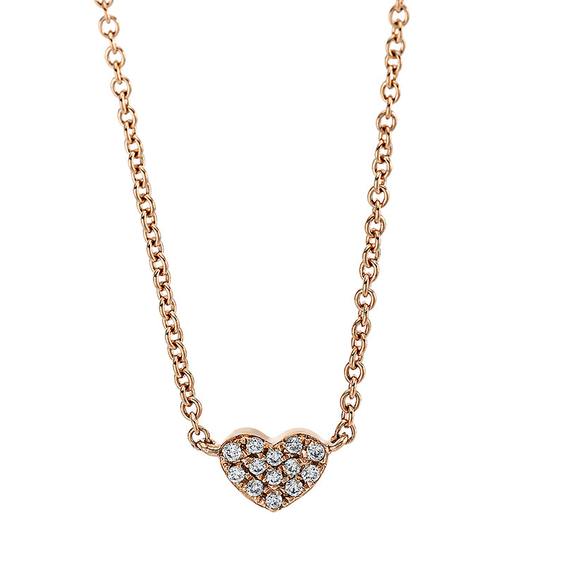 Collier 18 kt RG, 13 Brill. 0,04 ct, TW-si