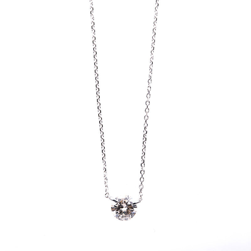 Collier 18 kt WG, 1 Brill. 0,50 ct-pi