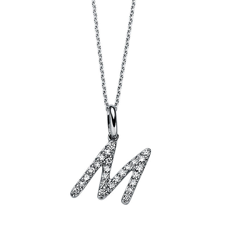 Collier 18 kt WG, 25 Brill. 0,09 ct, TW-si