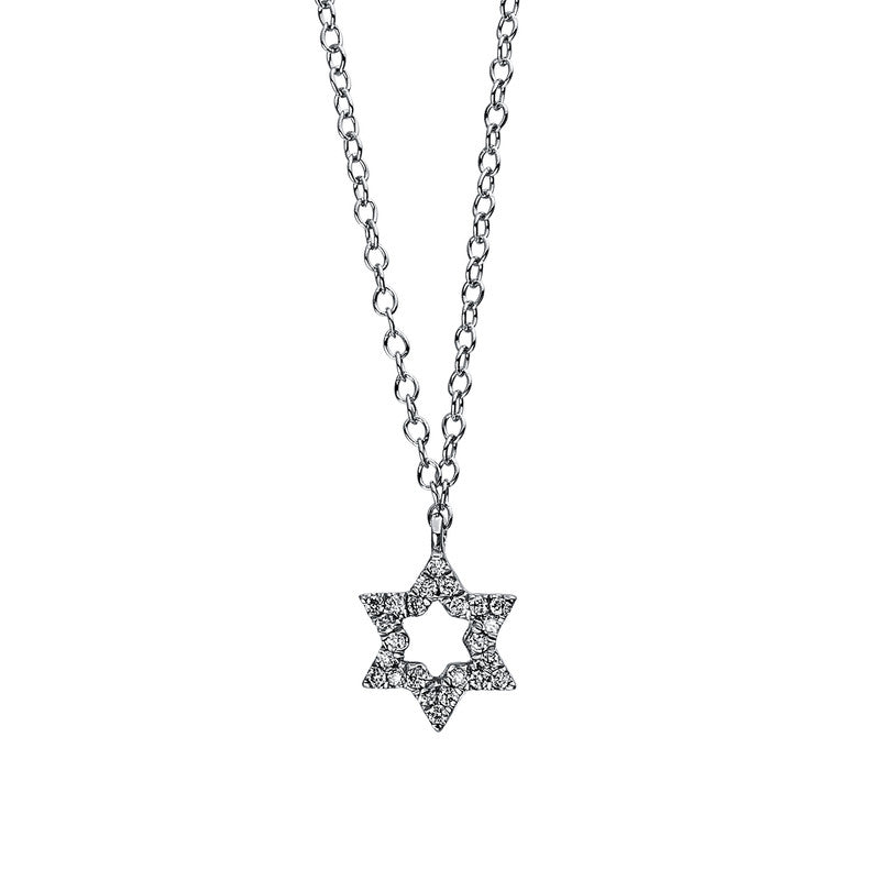 Collier 18 kt WG, mit ZÖ 38.1 cm + 40.6 cm, 24 Brill. 0,04 ct, TW-si