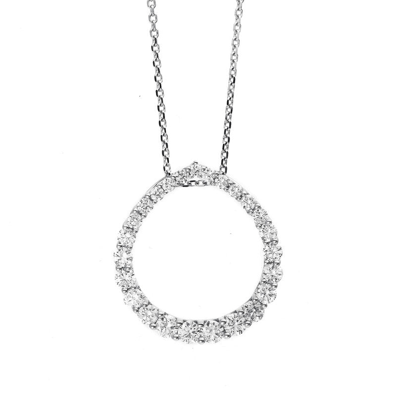 Collier 18 kt WG, 25 Brill. 1,11 ct, TW-si