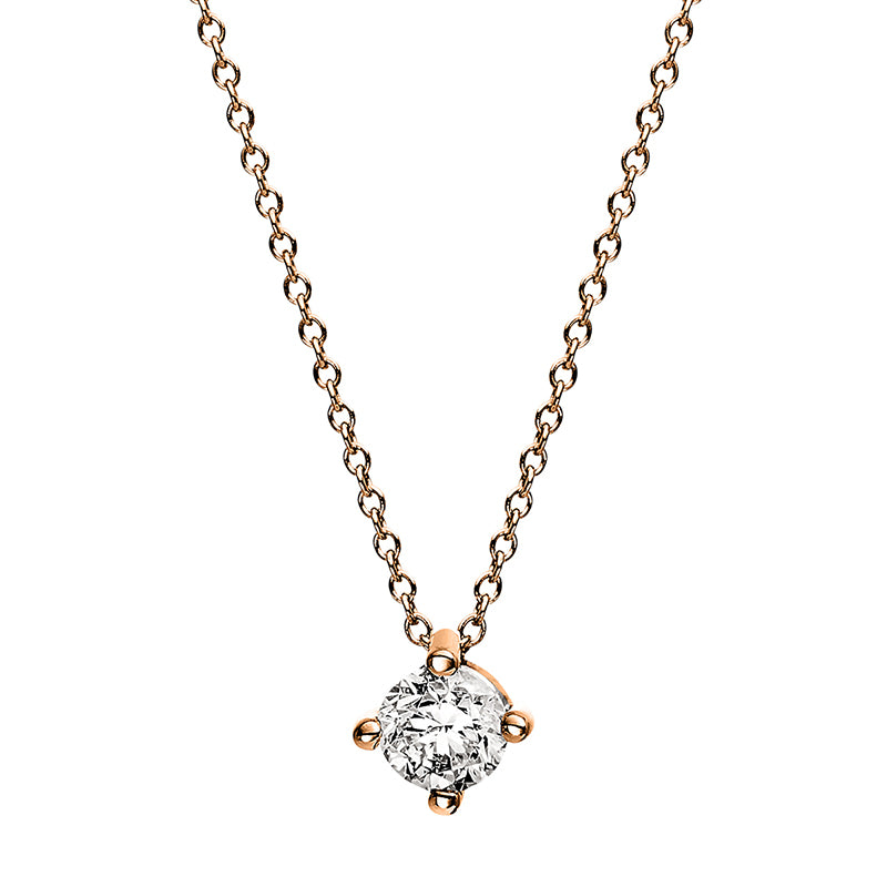 Collier 18 kt RG, GIA2397626652, 1 Brill. 0,41 ct, TW-si