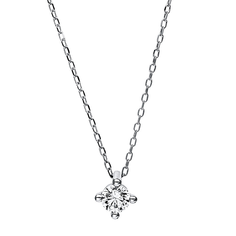 Collier 18 kt WG, GIA5396552139, 1 Brill. 0,32 ct, TW-si