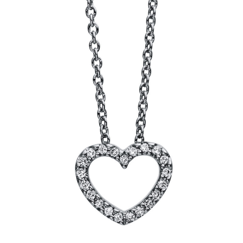 Collier 18 kt WG, 21 Brill. 0,05 ct, TW-si