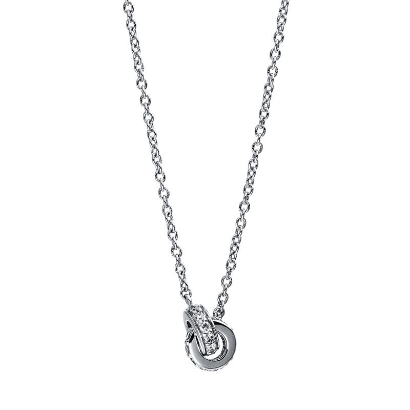 Collier 18 kt WG, 22 Brill. 0,09 ct, TW-si