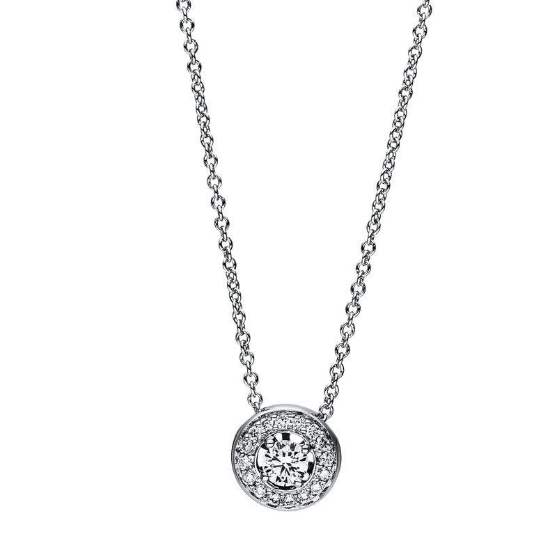 Collier 18 kt WG, 17 Brill. 0,17 ct, TW-si