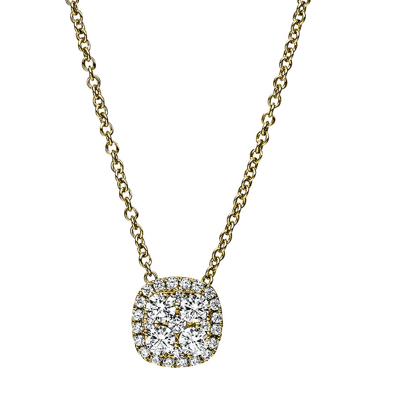 Collier 14 kt GG, 29 Brill. 0,43 ct, TW-si