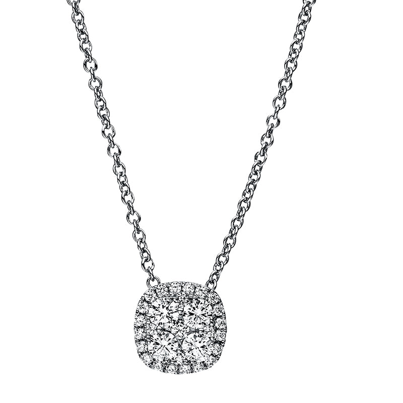 Collier 14 kt WG, 29 Brill. 0,40 ct, TW-si