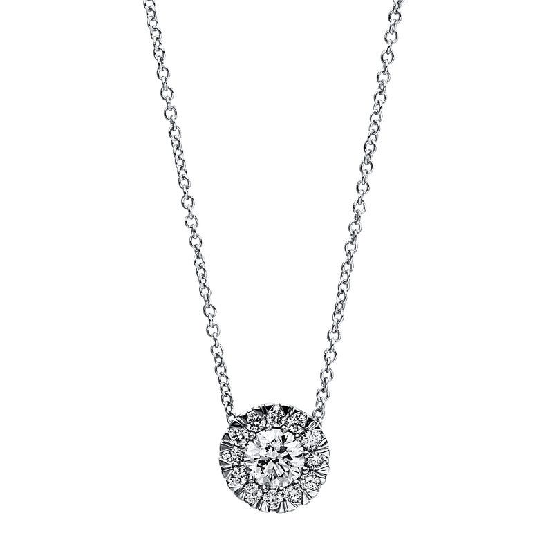 Collier 14 kt WG, 13 Brill. 0,50 ct, TW-si