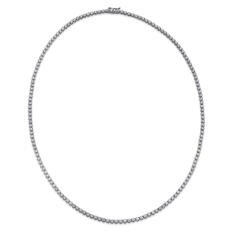 Collier 18 kt WG, 158 Brill. 4,07 ct, TW-si