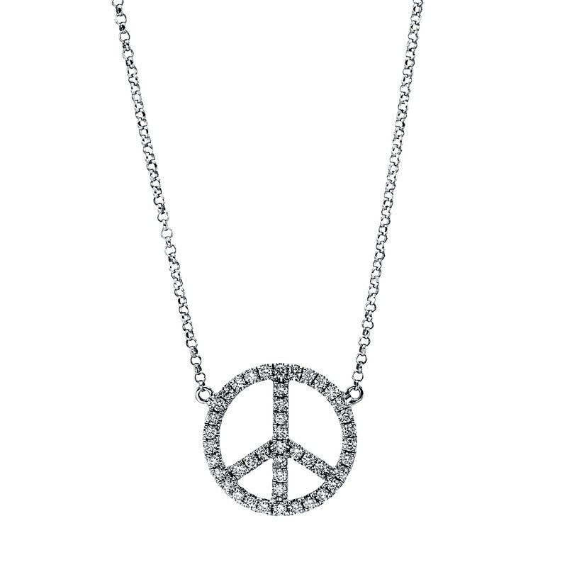 Collier 18 kt WG, 44 Brill. 0,28 ct, W-si