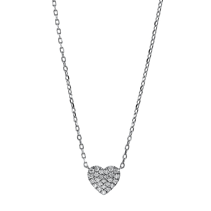 Collier 18 kt WG, 25 Brill. 0,24 ct, TW-si