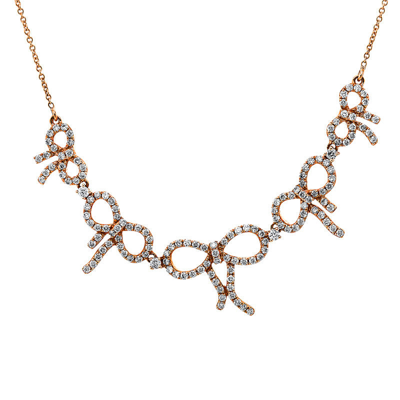Collier 18 kt RG, 151 Brill. 1,00 ct, TW-si
