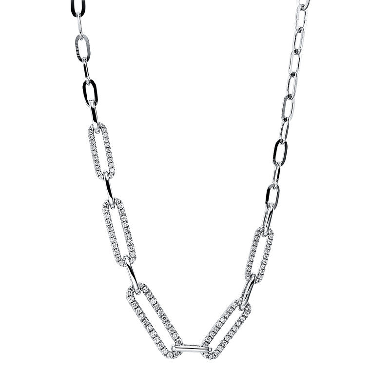 Collier 18 kt WG, 26 Brill. 0,25 ct, TW-si, 96 Brill. 0,47 ct, TW-si