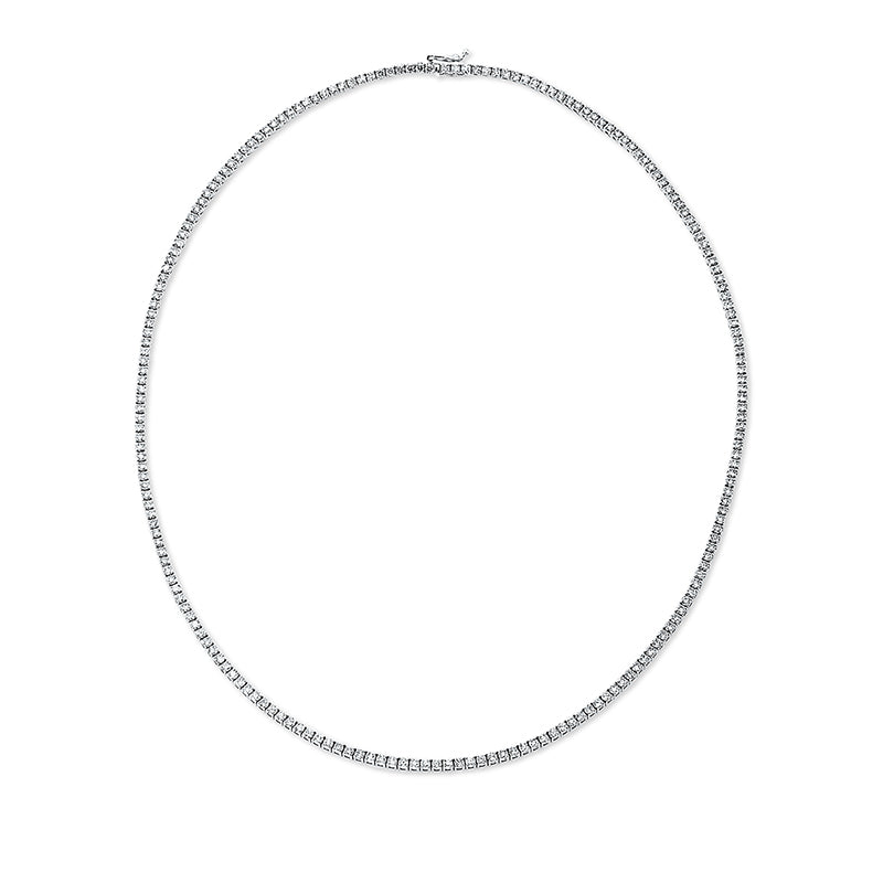 Collier 18 kt WG. 205 Brillanten 6.00 ct. TW-si. L:42.0 cm