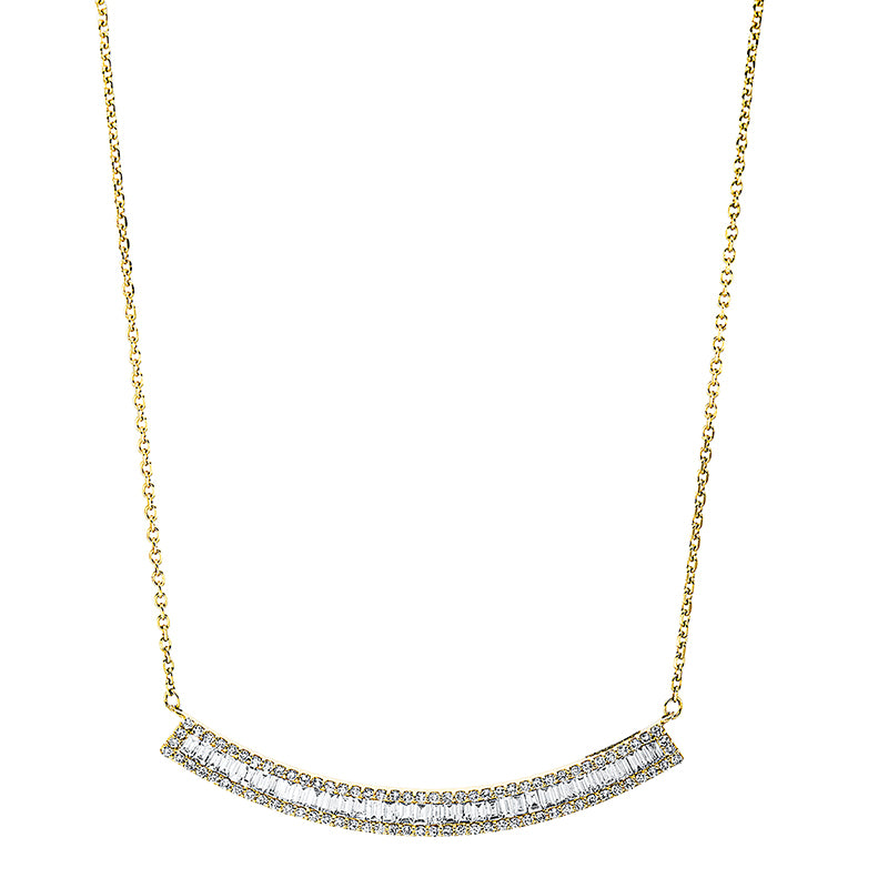 Collier 18 kt GG, 124 Fant-Schl. 0,67 ct, TW-vsi