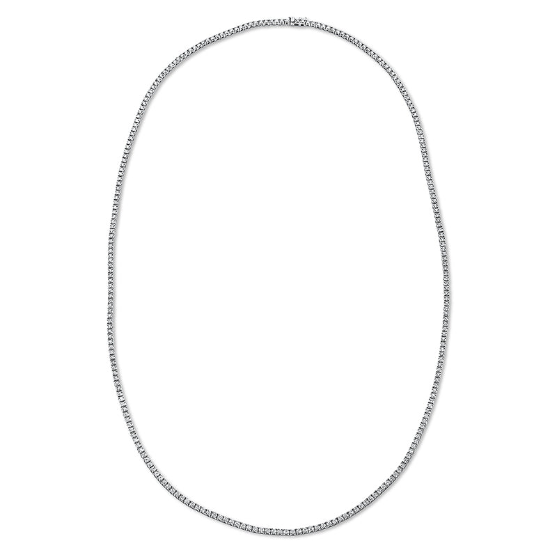Collier 18 kt WG, 263 Brill. 7,20 ct, TW-si