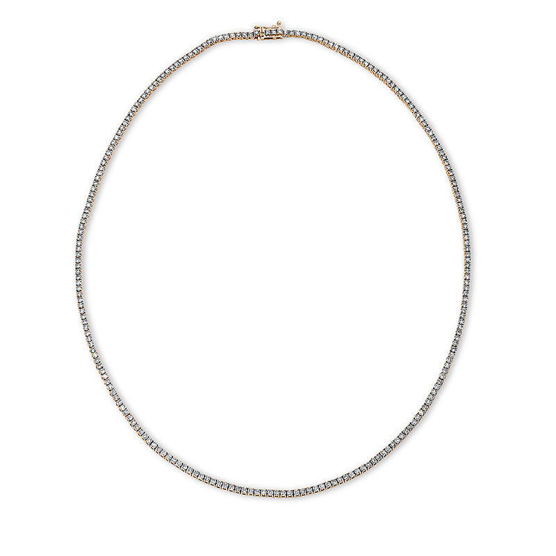 Collier 18 kt RG, 226 Brill. 4,77 ct, TW-si