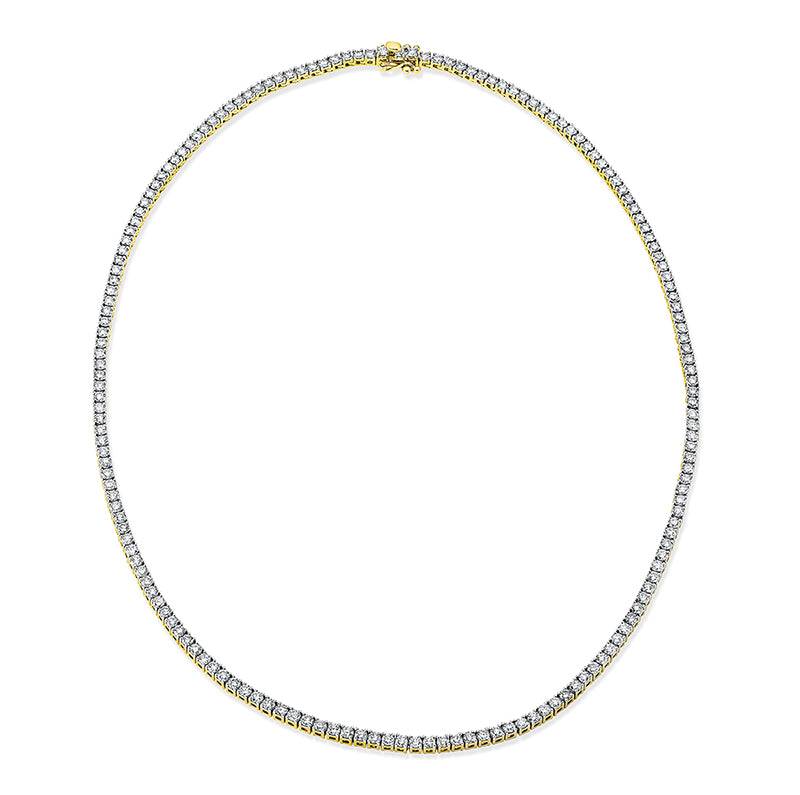Collier 18 kt GG, 172 Brill. 10,08 ct, TW-si